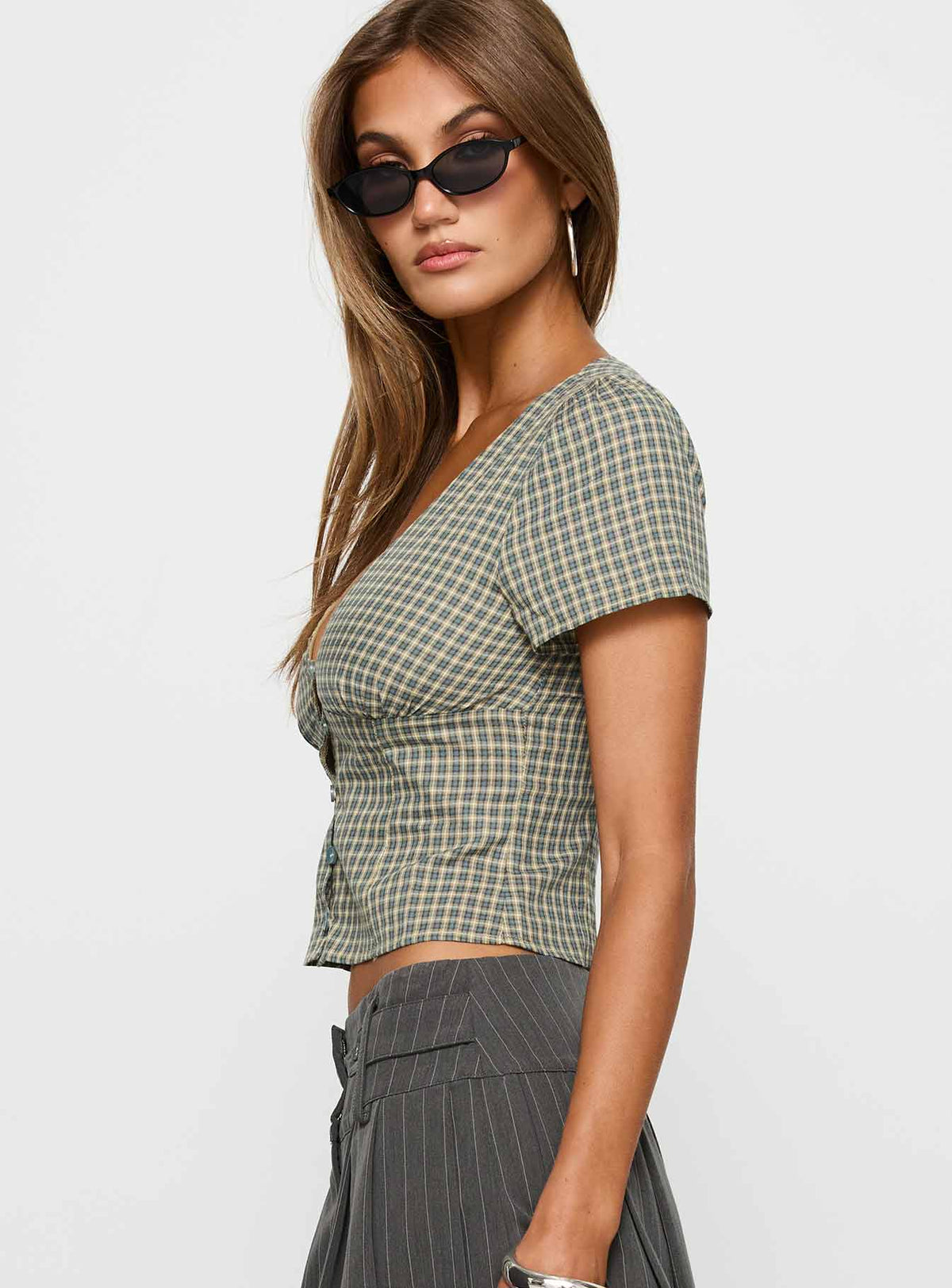 Women's Isolda Top Multi Check