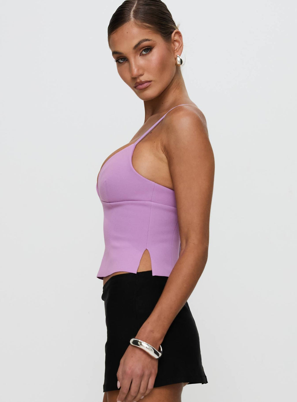 Women's Sculpture Top Lilac