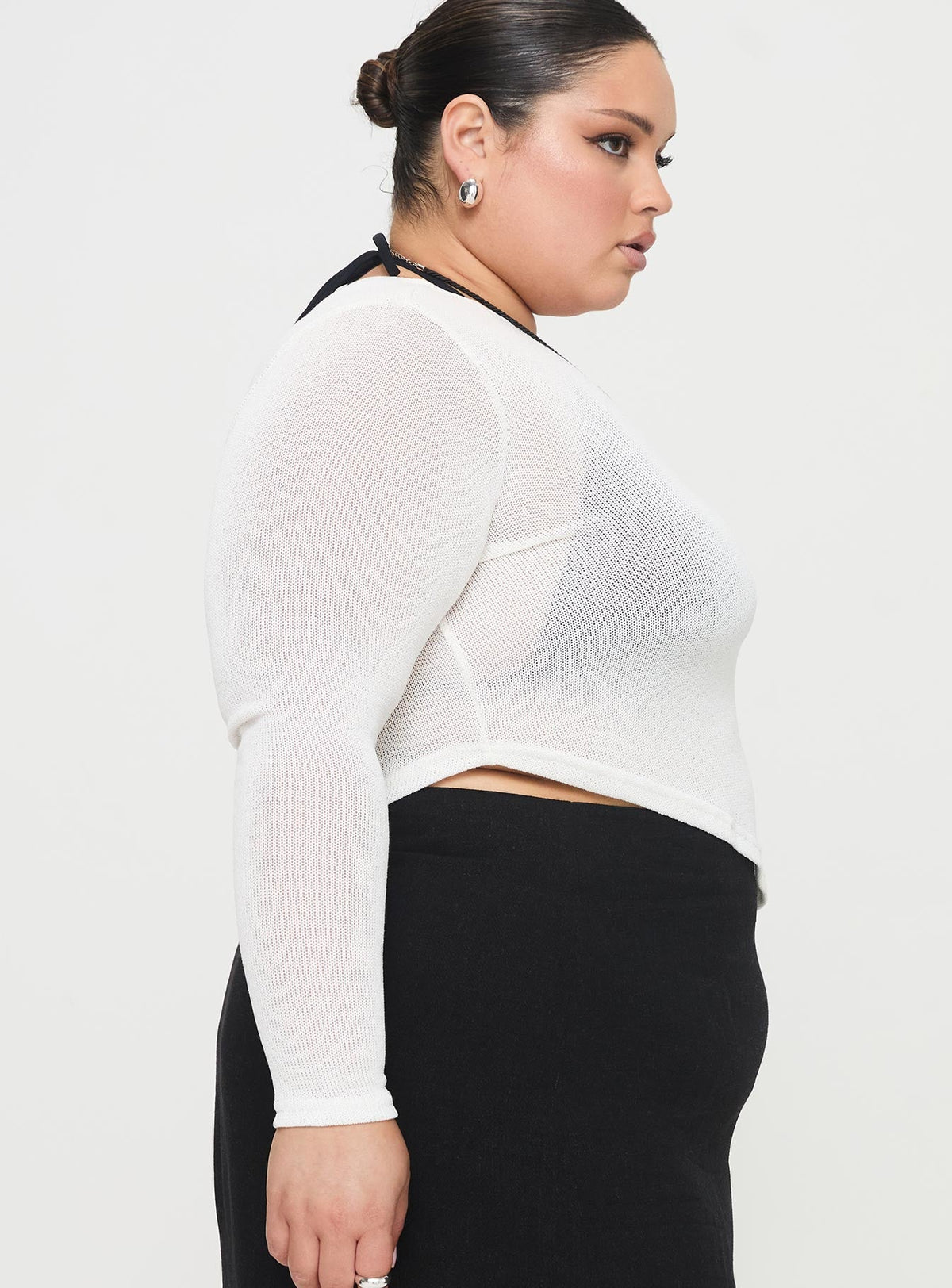 Women's Pratt Long Sleeve Top White Curve