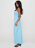 Women's Glorie Strapless Maxi Dress Light Blue Petite — Dress