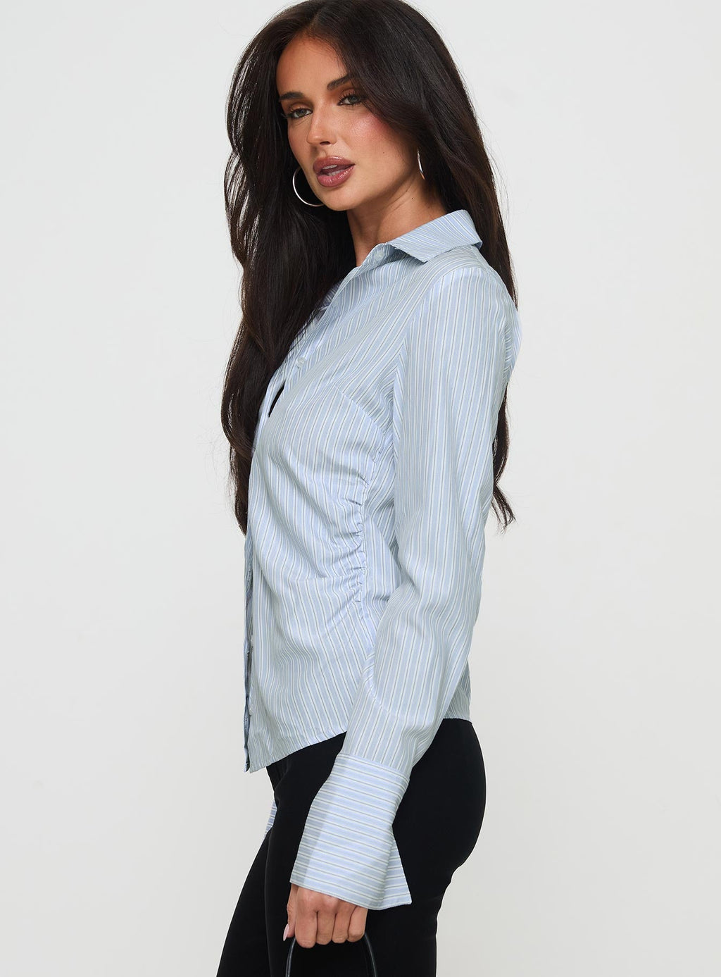 Women's Rush Hour Long Sleeve Top Blue Stripe