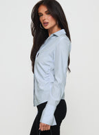 Women's Rush Hour Long Sleeve Top Blue Stripe