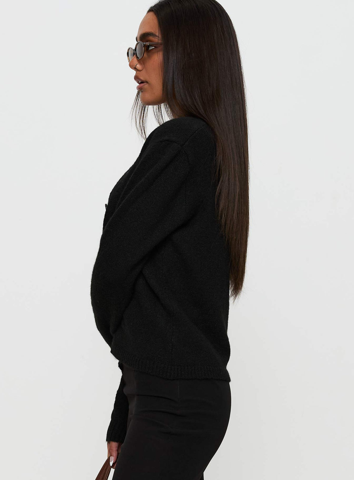 Women's Denmark Cardigan Black — Sweater