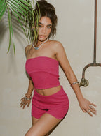 Women's Kaelee Glitter Knit Set Pink