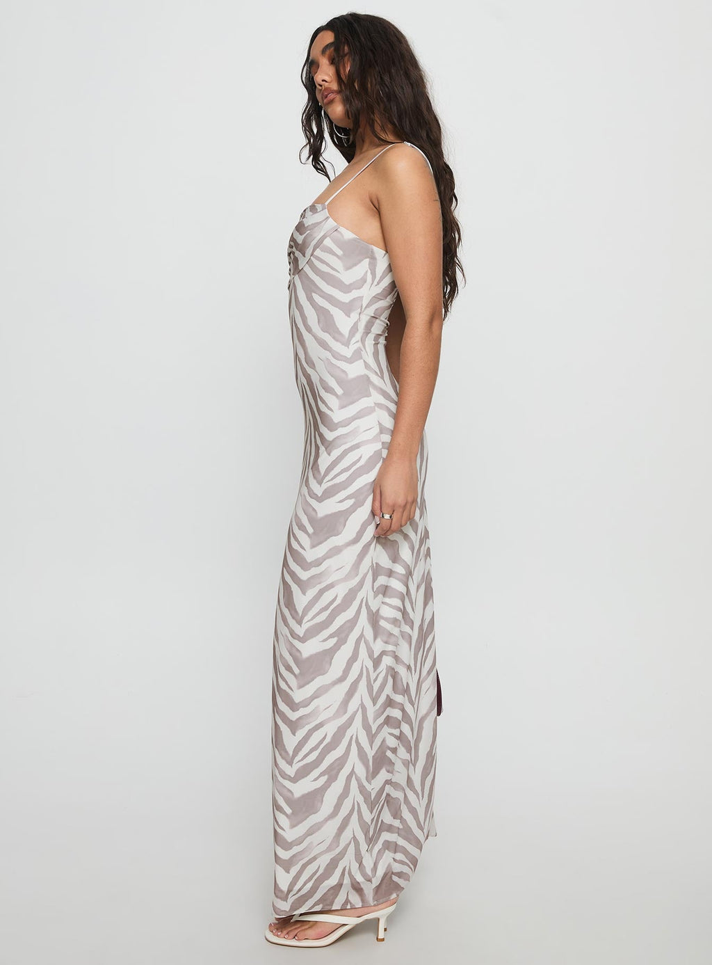 Women's Kierra Mesh Maxi Dress Zebra — Dress