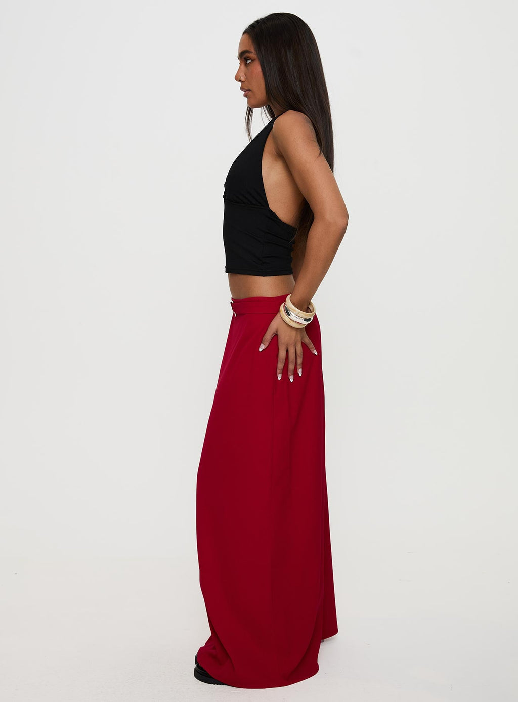 Women's Devoted Maxi Skirt Red