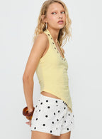 Women's Duelle Stud Asymmetrical Top Yellow