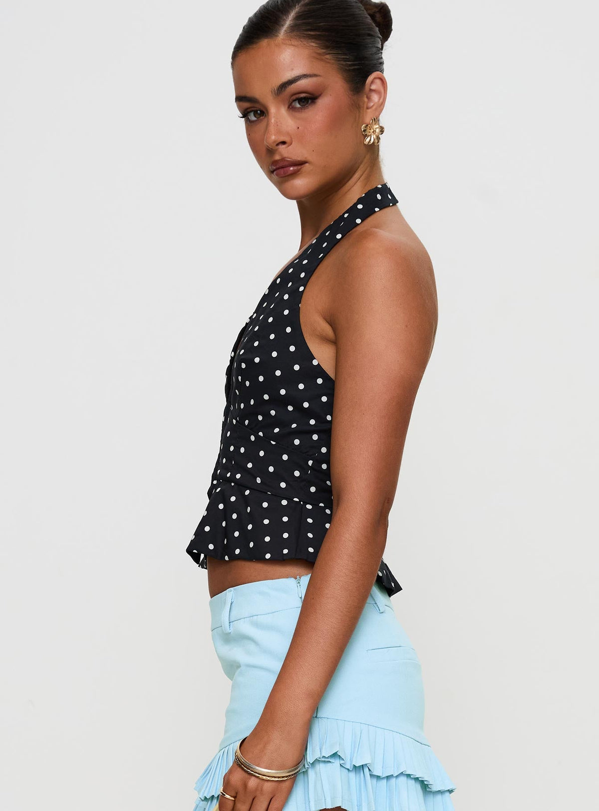 Women's Pleasing Top Polka Dot