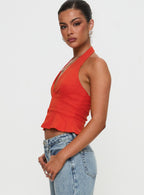 Women's Pleasing Top Red