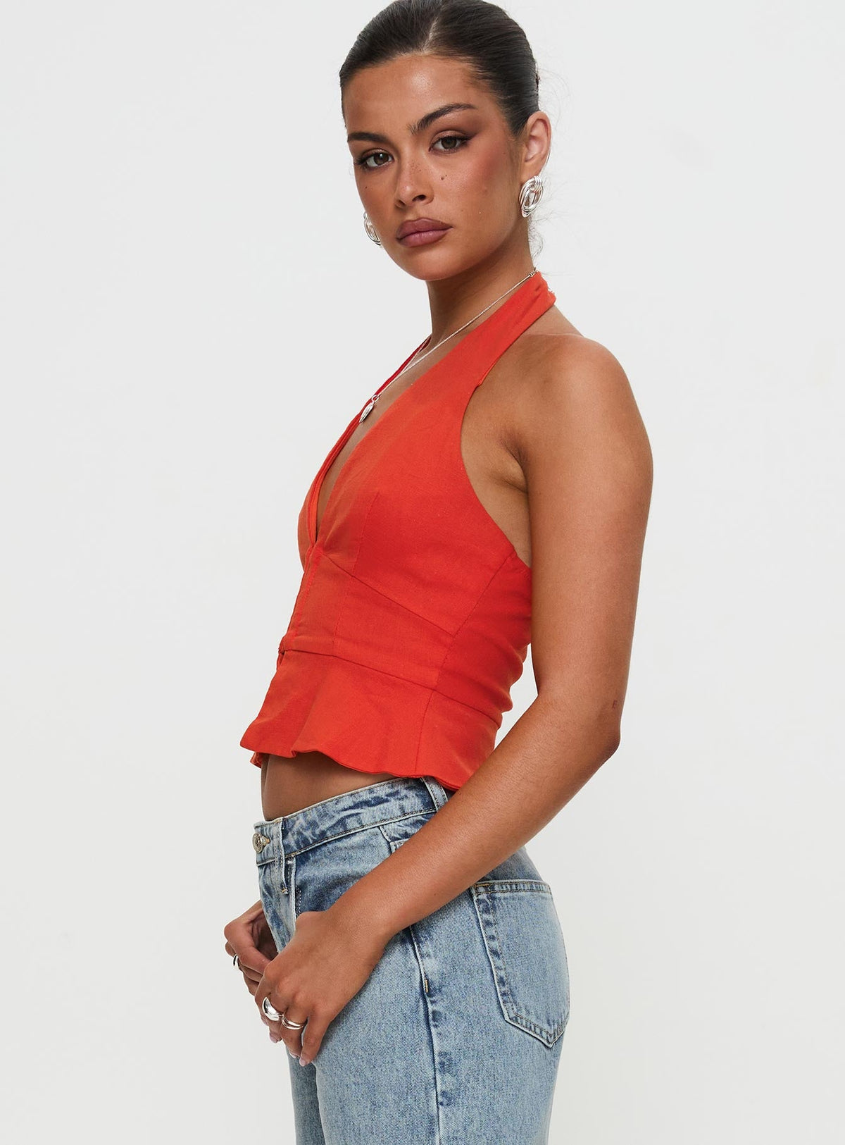 Women's Pleasing Top Red