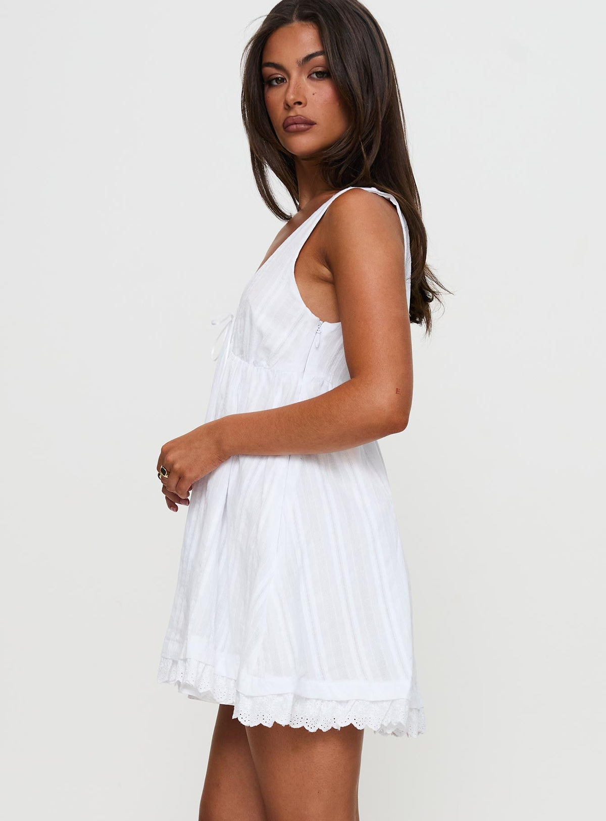 Women's Nelty Mini Dress White — Dress