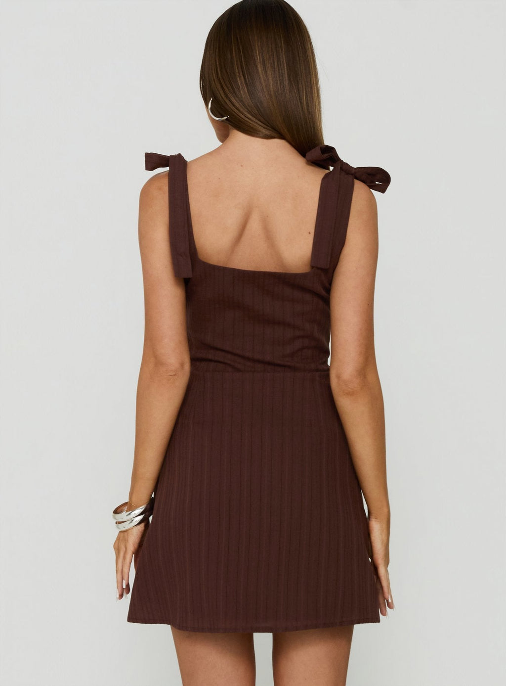 Women's Neverending Mini Dress Dark Brown — Dress
