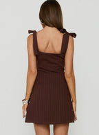Women's Neverending Mini Dress Dark Brown — Dress