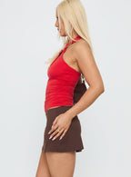 Women's Basecamp Jersey Skort Chocolate — Skirt