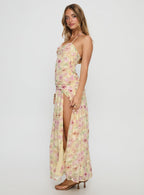 Women's Deserae Halter Maxi Dress Floral Multi — Dress