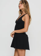 Women's Adder Mini Dress Black — Dress