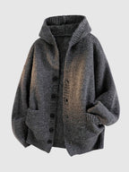 Men's Hooded Knit Cardigan