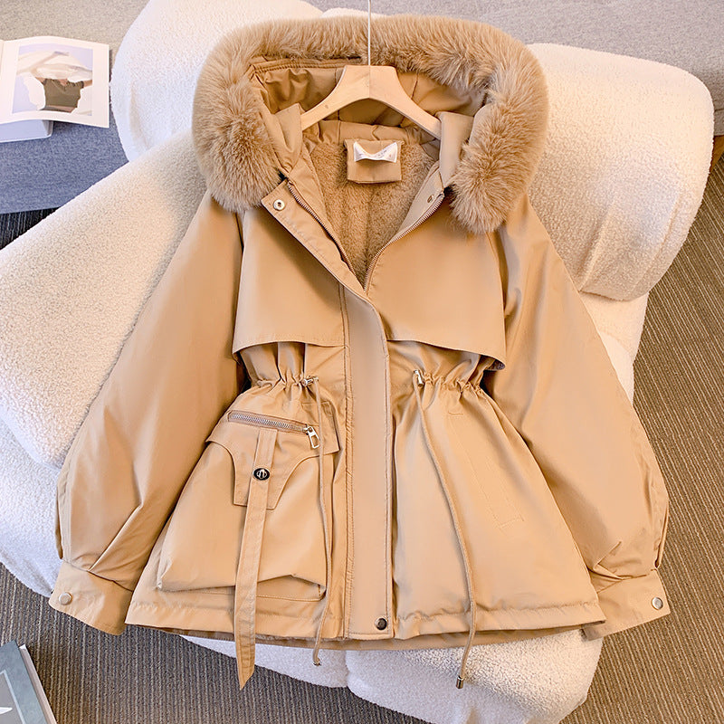 Women's Cinched-Waist Padded Parka