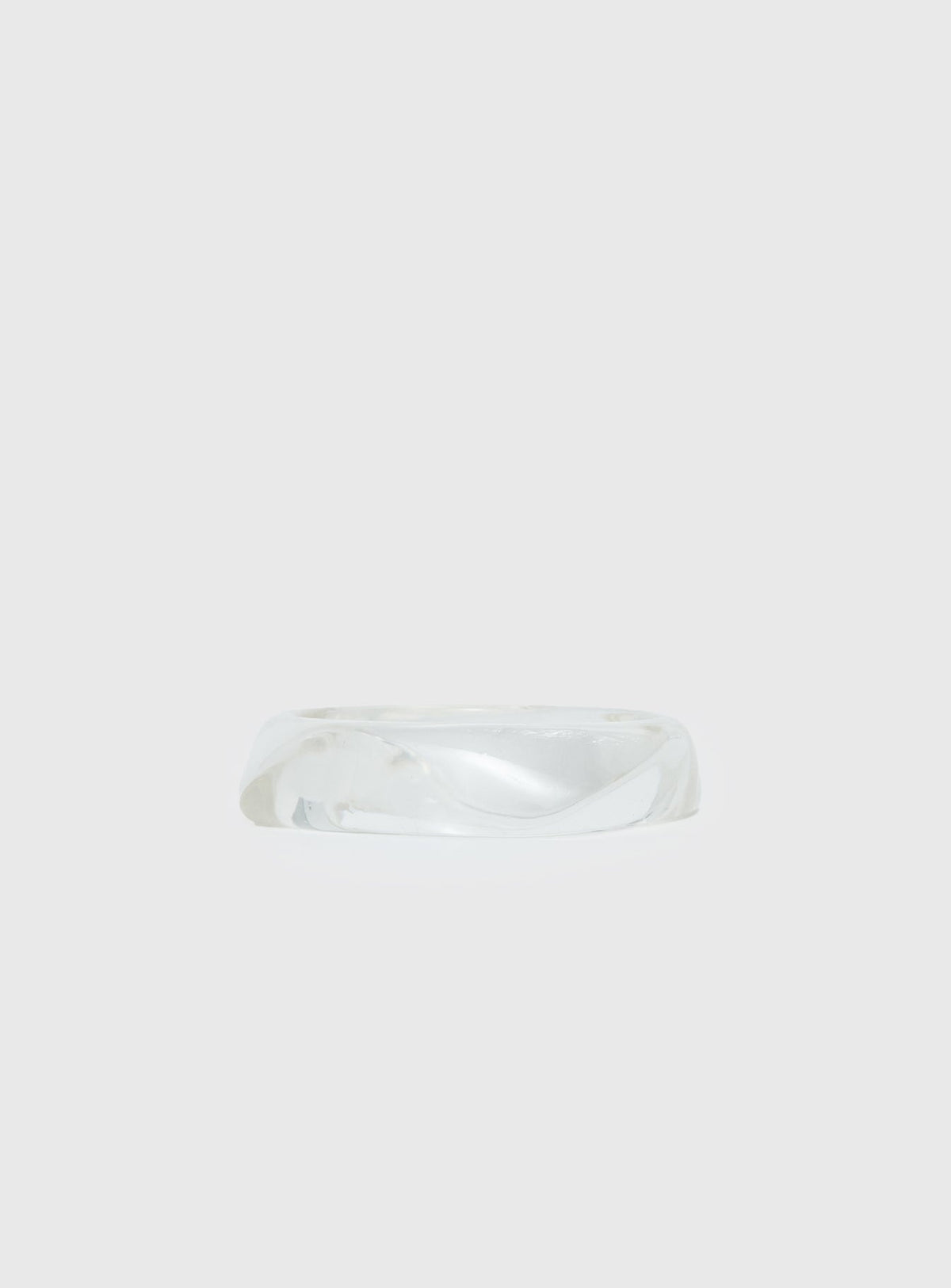 Whirl Resin Cuff Clear — Bracelet