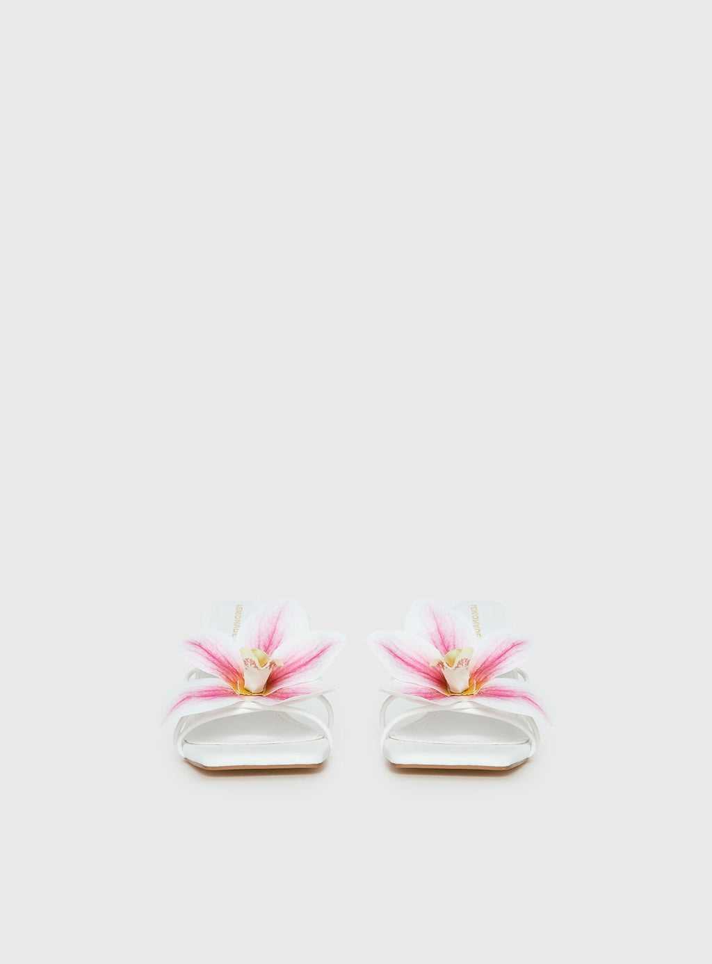 Women's Exotic Etty Floral Detail Heels White