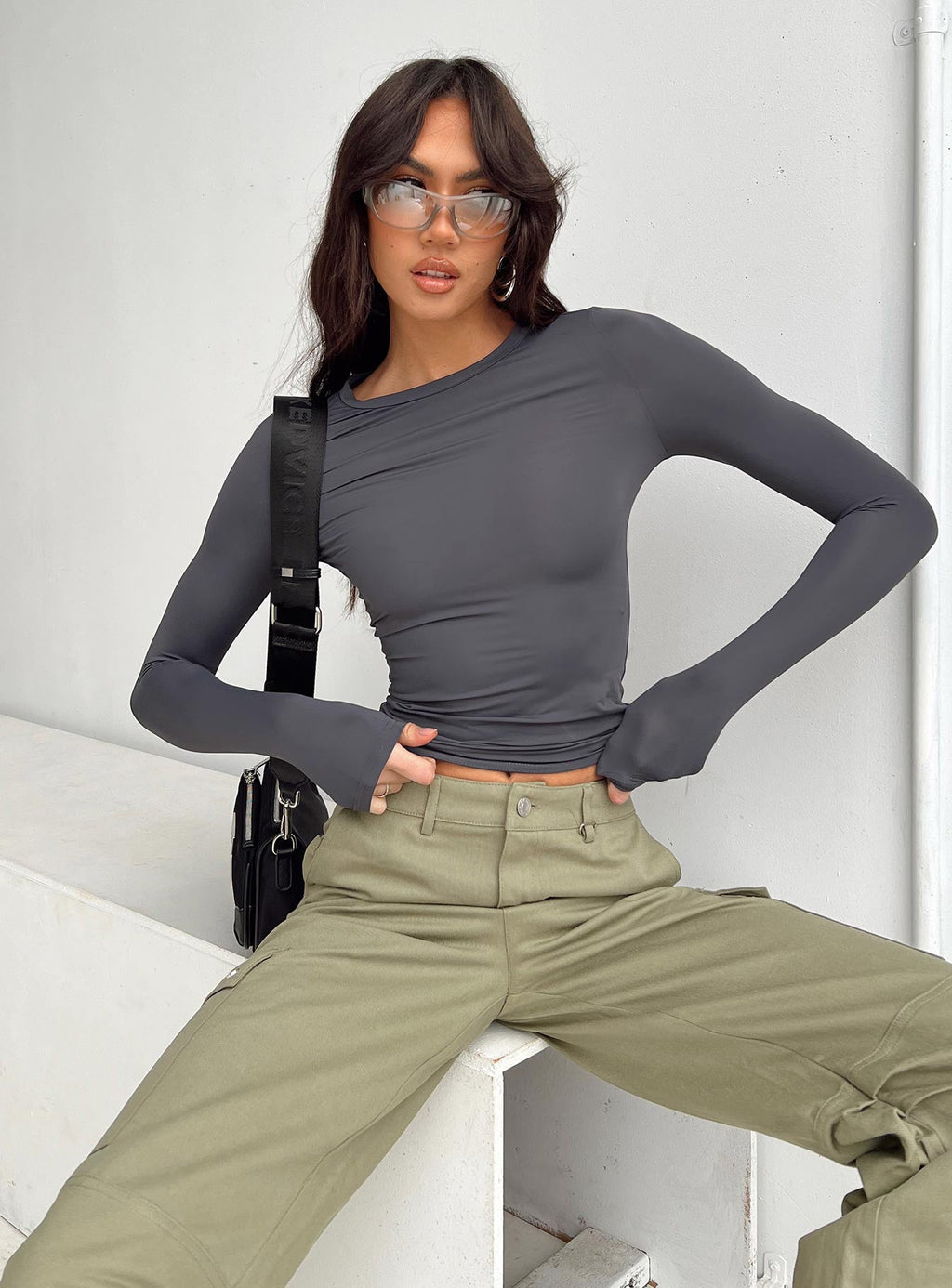 Women's Arnim Long Sleeve Top Grey