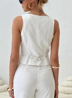 Women's Sofi Vest Top Natural