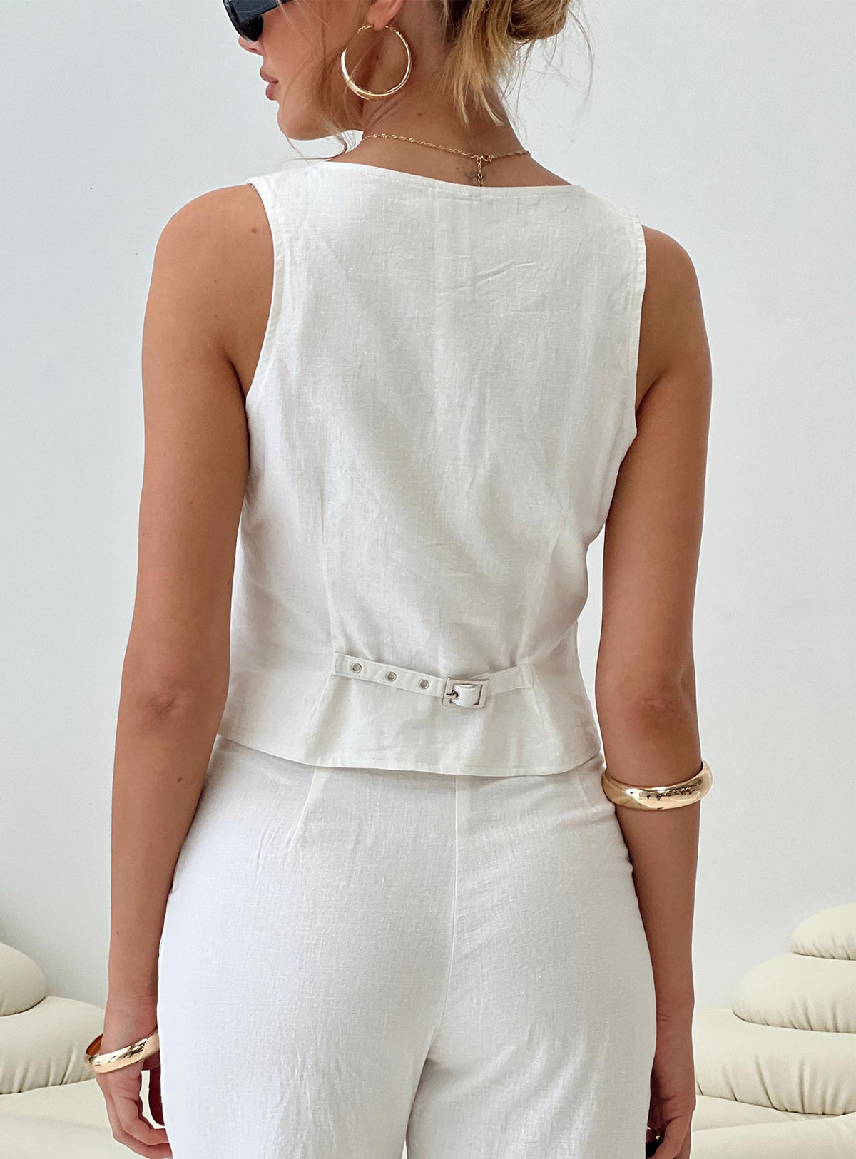 Women's Sofi Vest Top Natural