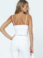 Women's Archette Corset Vest White