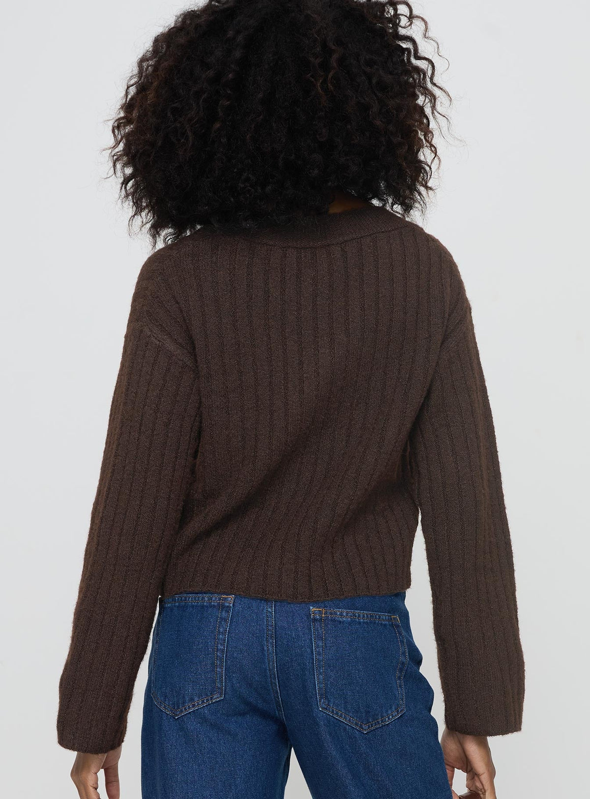 Women's Romona Knit Cardigan Chocolate — Sweater