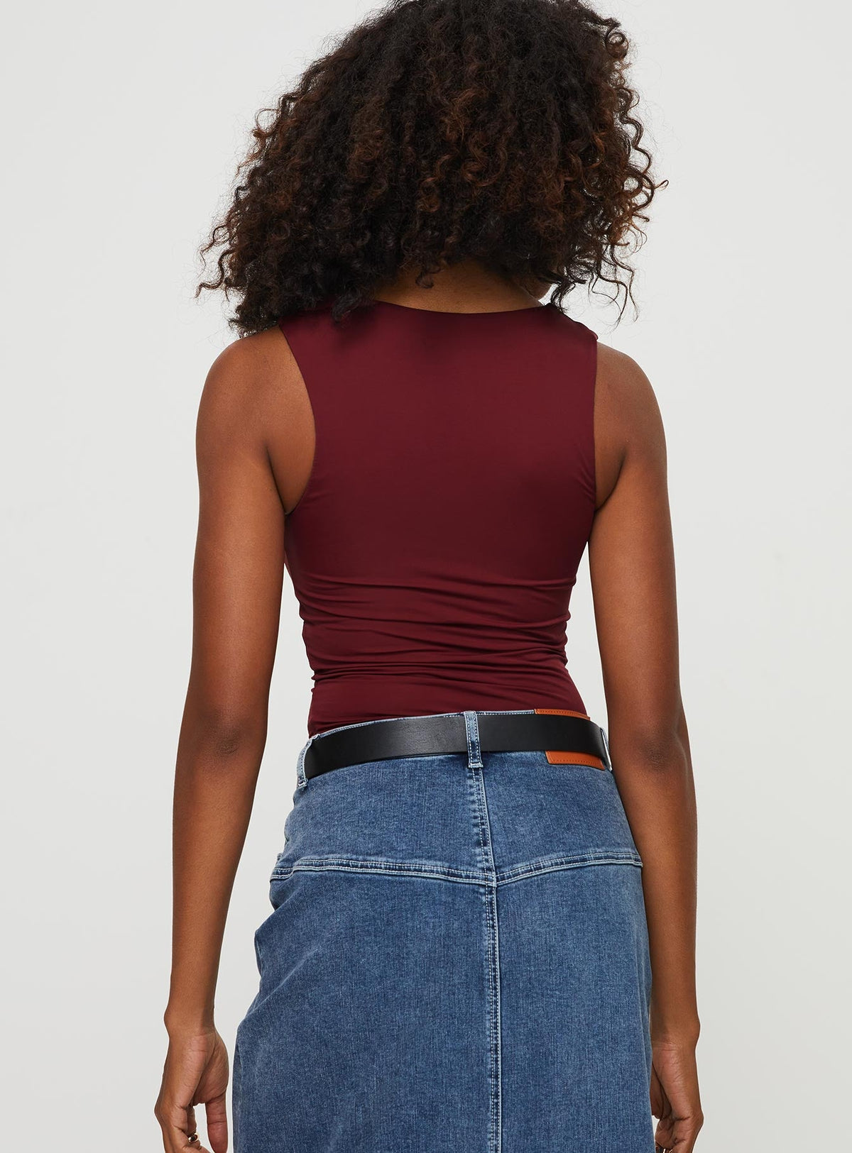 Women's Back In Time Top Wine
