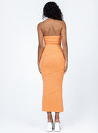 Women's Oscar Midi Dress Orange — Dress