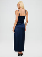 Women's Better Than Words Lace Maxi Dress Navy — Dress