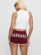 Women's Harvard Old School Mini Short Crimson