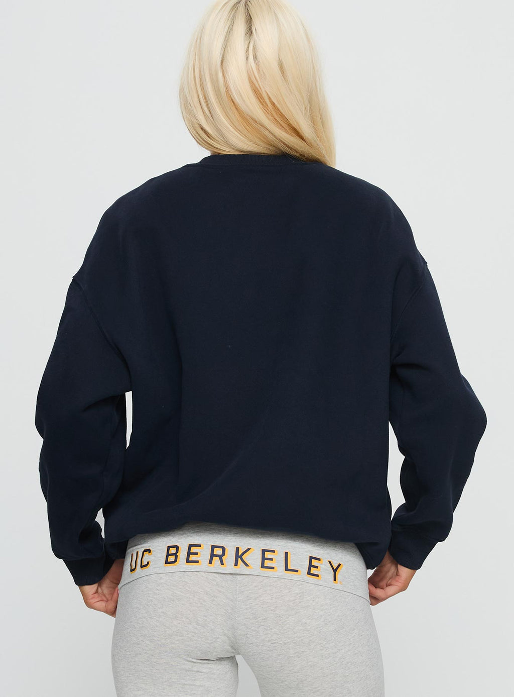 Women's UC Berkeley Offside Crewneck Sweatshirt Navy — Sweater