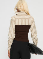 Women's Dawnette Layered Long Sleeve Top Multi