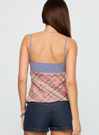 Women's Petallic Patchwork Top Multi