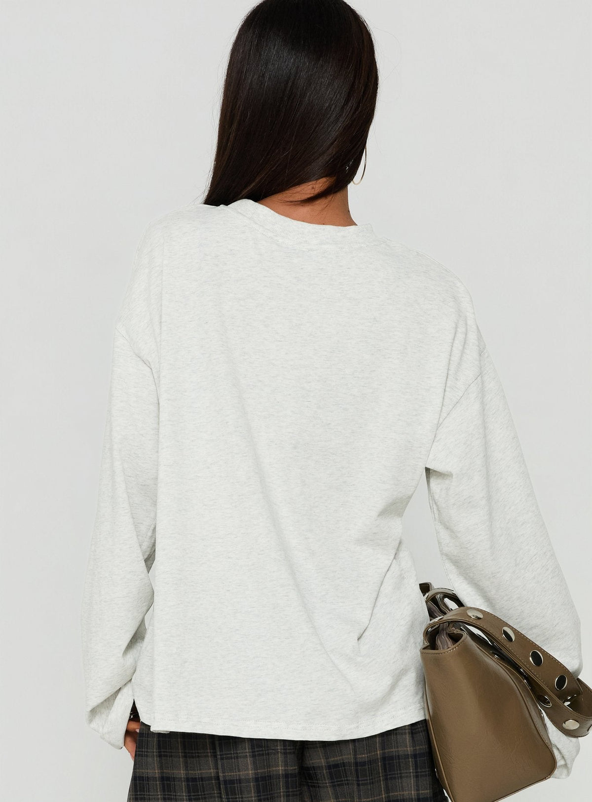 Women's Settle Down Long Sleeve Top Grey Marle