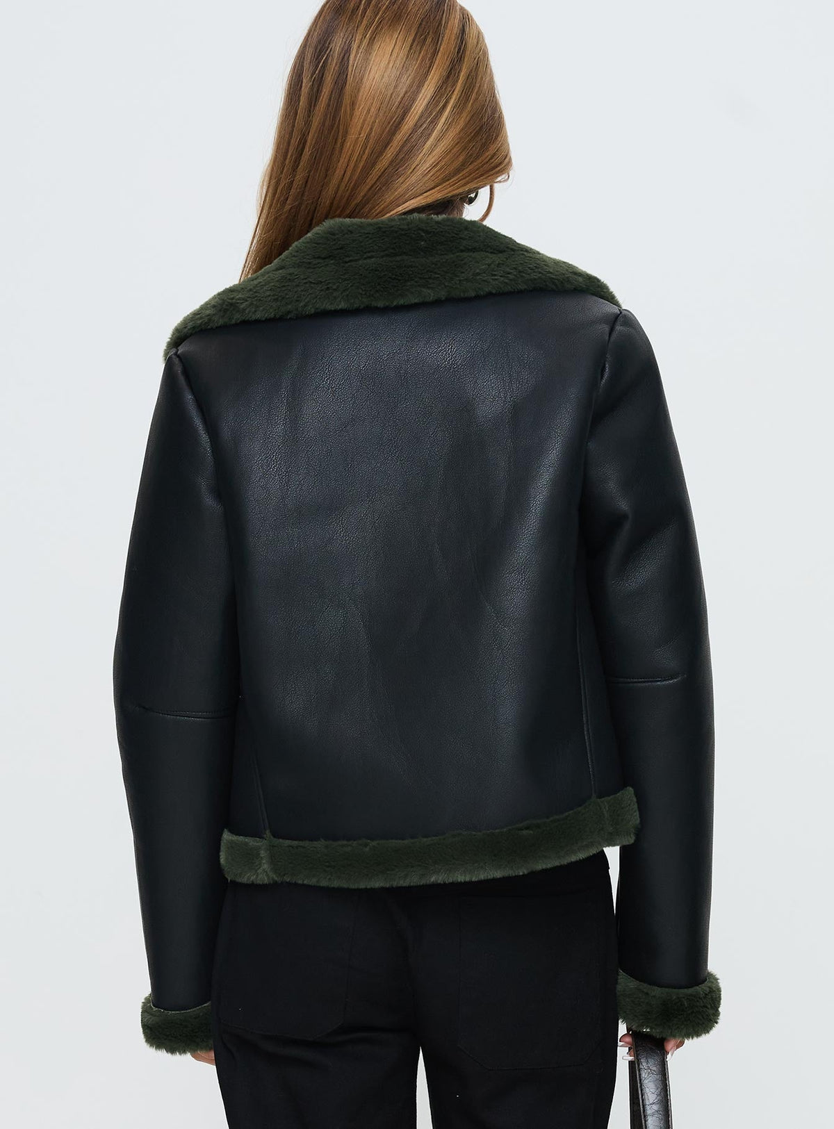 Women's Phaidra Faux Leather Jacket Black