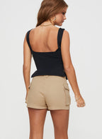 Women's Superia Cargo Skort Taupe — Skirt