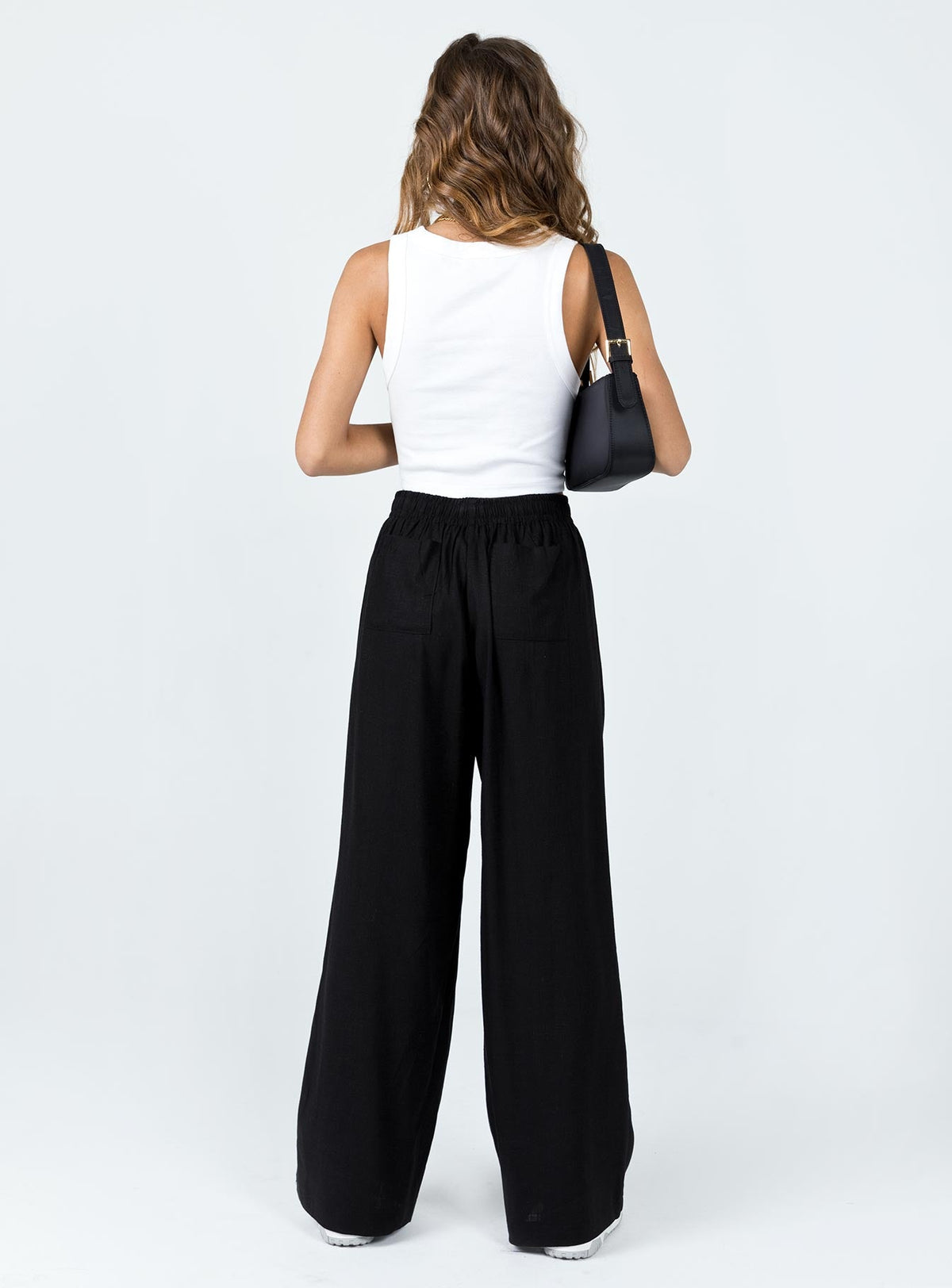 Women's Louis Linen Blend Pants Black