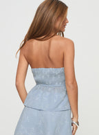 Women's Rosenberg Strapless Top Blue