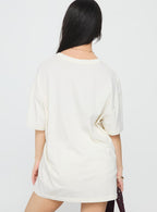 Women's Hawaii Locale Oversized Graphic Tee Marshmellow