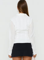 Women's Fogler Shirt White — Top