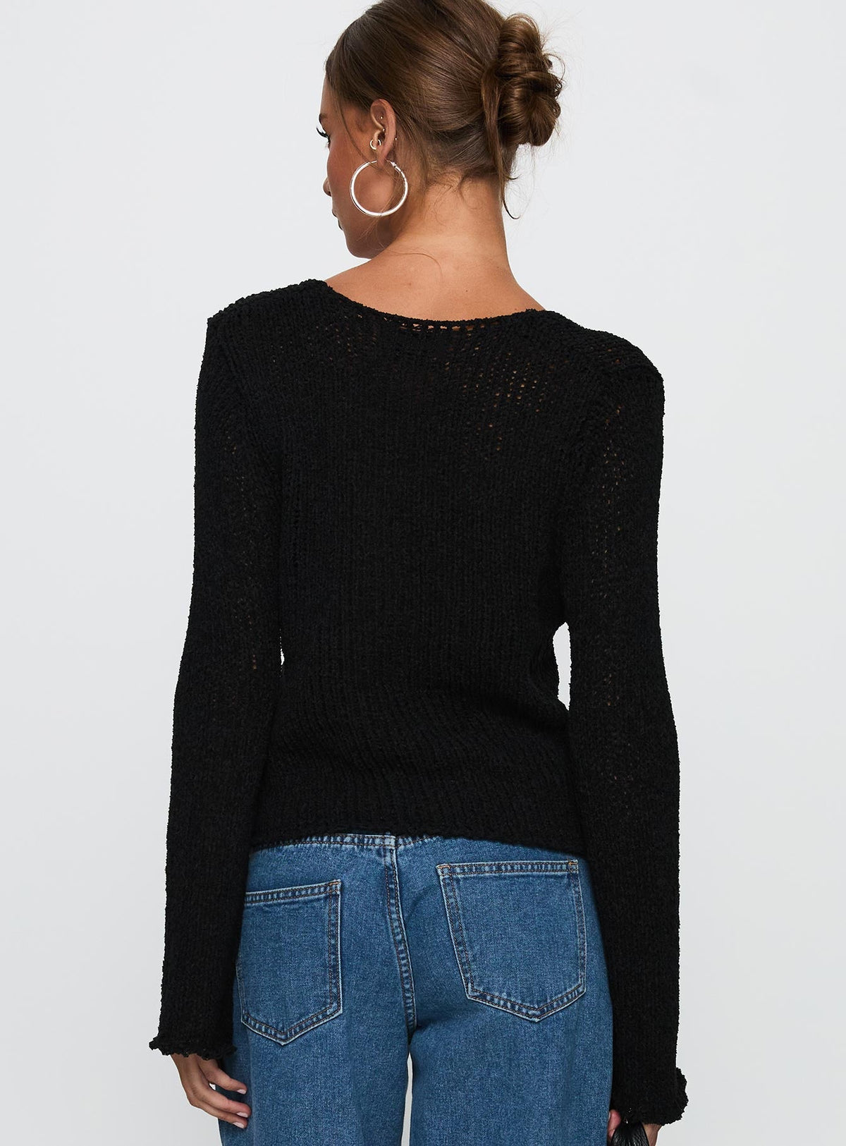 Women's Swain Knit Cardigan Black — Sweater
