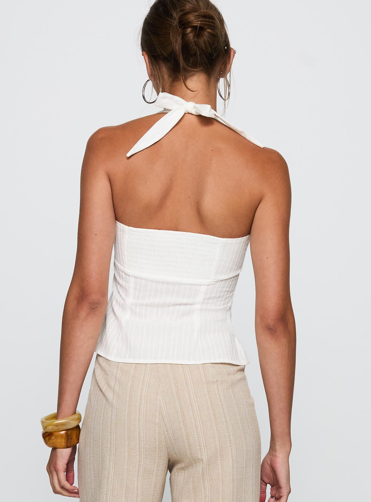 Women's Isabetta Halter Top White