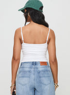 Women's Race My Mind Top White
