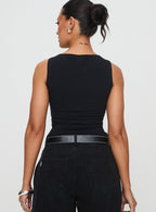 Women's Bleeker High Neck Top Black