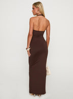 Women's Spicy Maxi Dress Chocolate — Dress