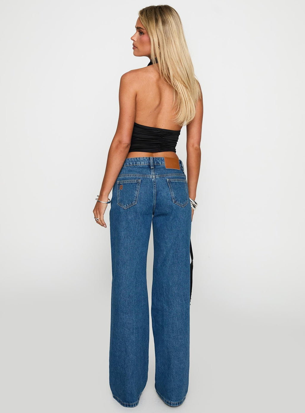 Women's On Sunset Mid Rise Straight Leg Jeans Dark Wash