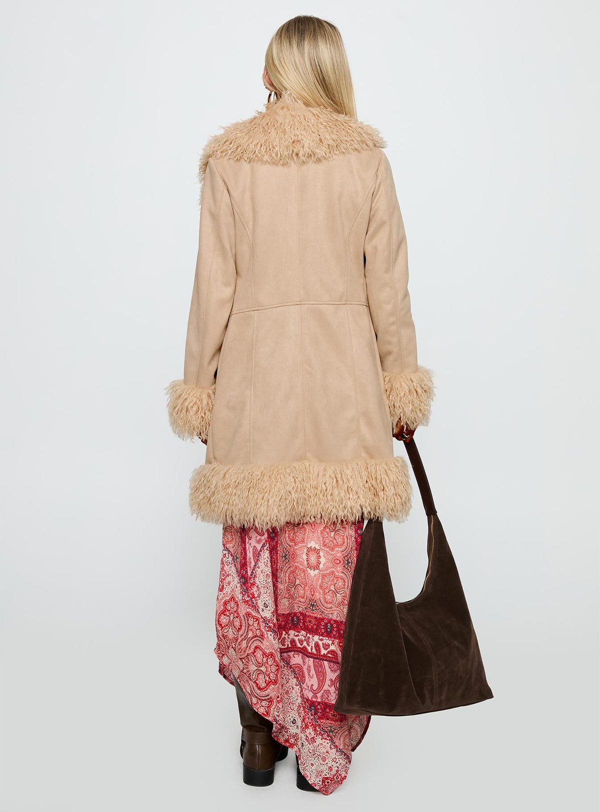 Women's Josefina Faux Fur Detail Jacket Beige
